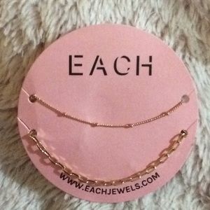 Each Jewels 14kt Gold Plated Necklaces